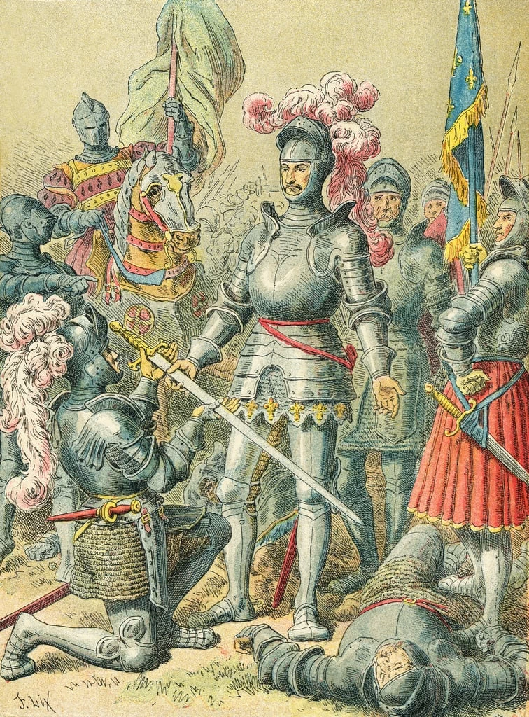 Frederic Theodore Lix - Re Francesco I nella battaglia di Pavia